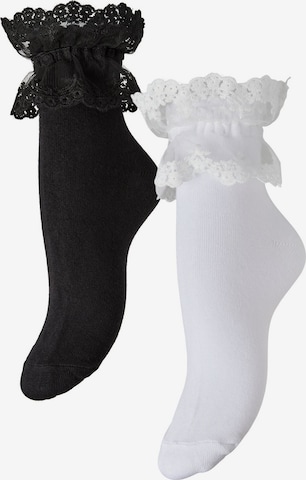 PIECES Sokker 'JOLINE' i sort: forside