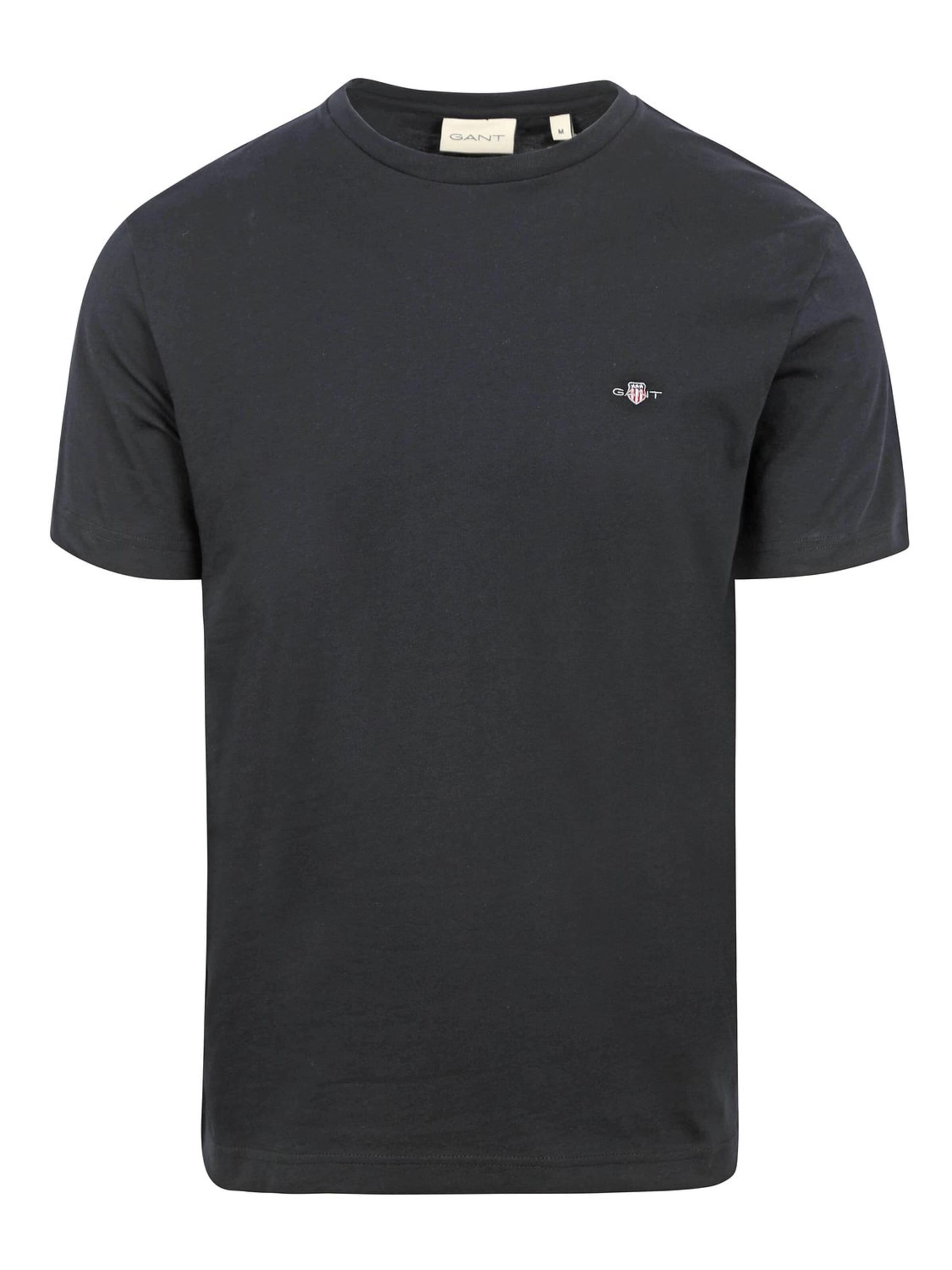 T-Shirt GANT en noir : devant