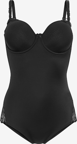 TRIUMPH Shaping Bodysuit in Black: front