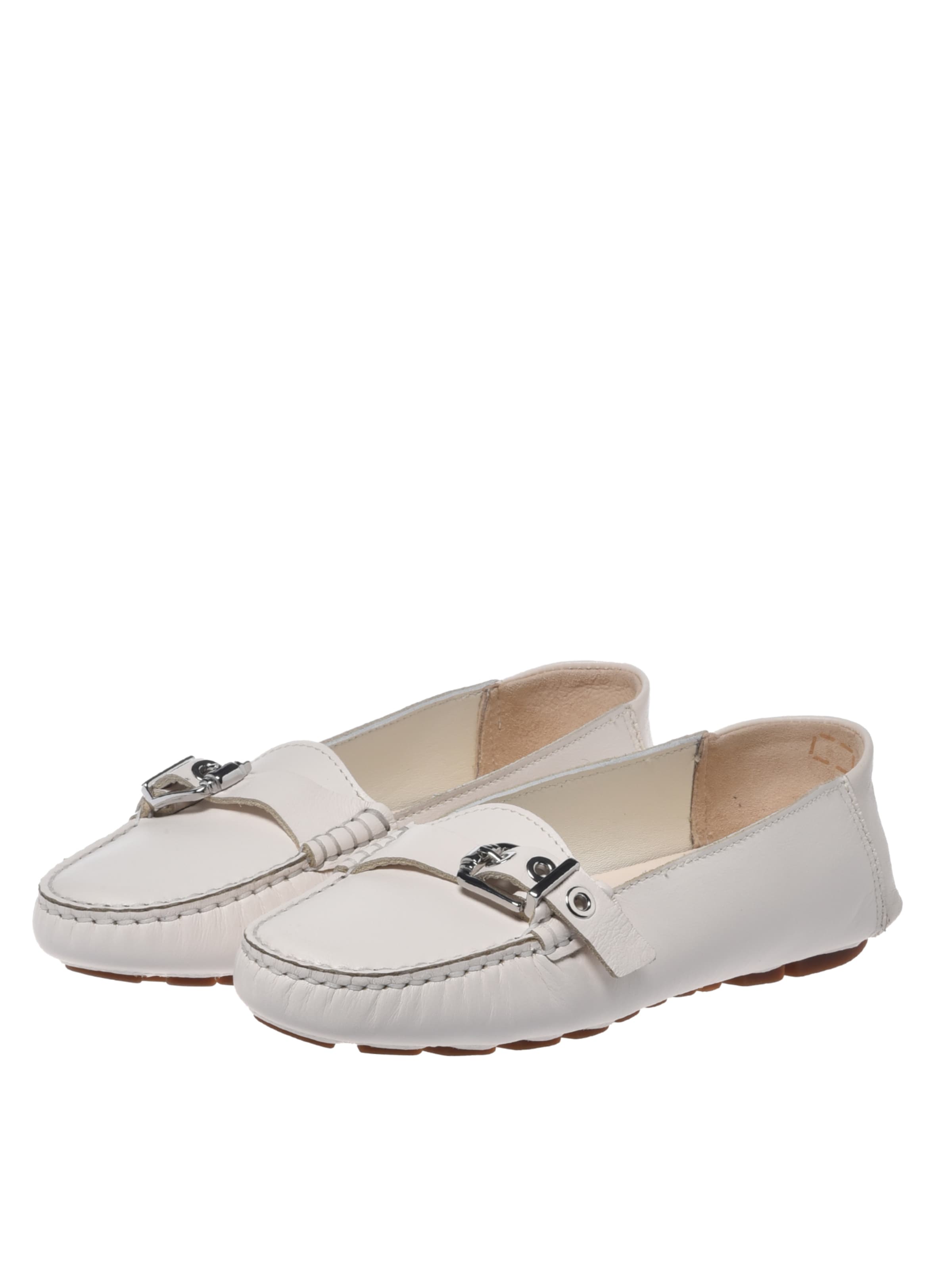 BALDININI Moccasins in White