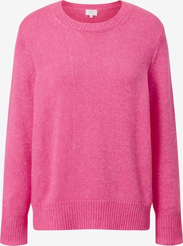 Pullover extra large di CASH-MERE.CH in rosa: frontale