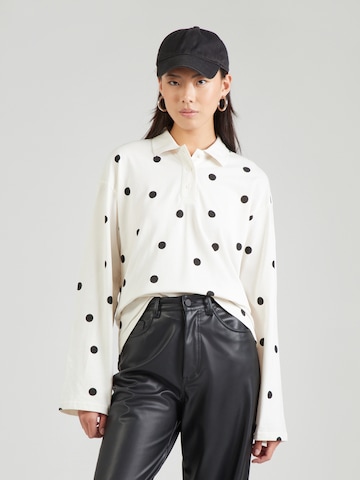 T-shirt Monki en blanc : devant