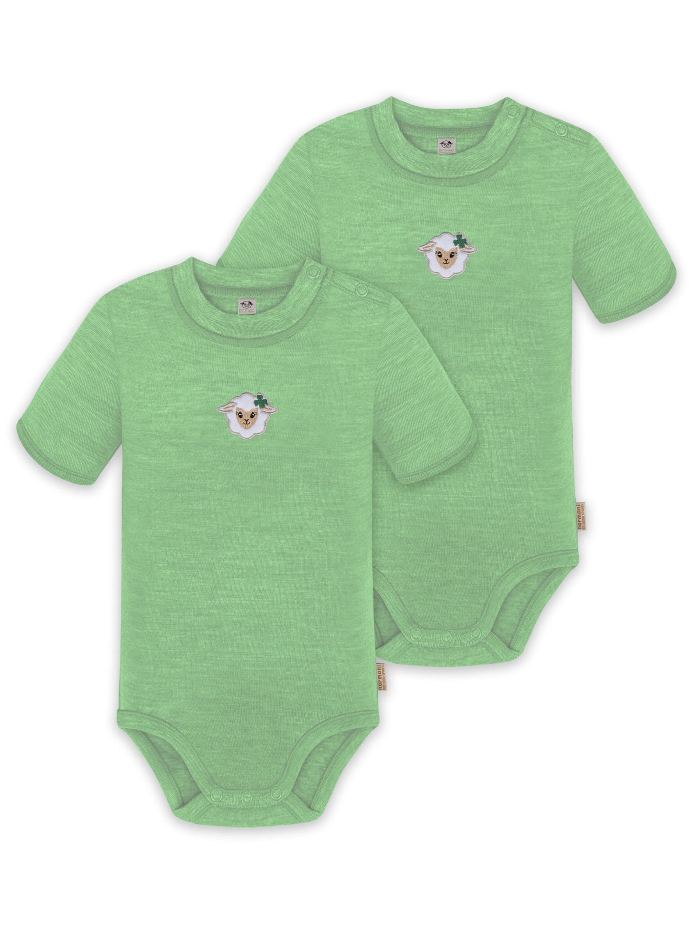 Barboteuse / body 'Tihoi' normani en vert : devant