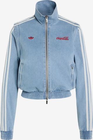 mėlyna ADIDAS ORIGINALS Demisezoninė striukė 'Firebird': priekis