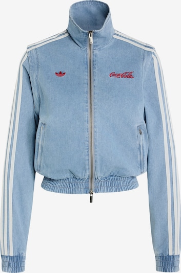 ADIDAS ORIGINALS Välikausitakki 'Firebird' koossa XS värissä sininen denim / kirkaanpunainen / valkoinen, Tuotenäkymä