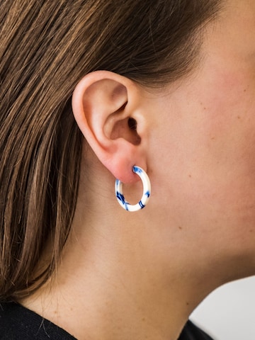 Fräulein Wunder Earrings 'Acetat Anni' in Blue