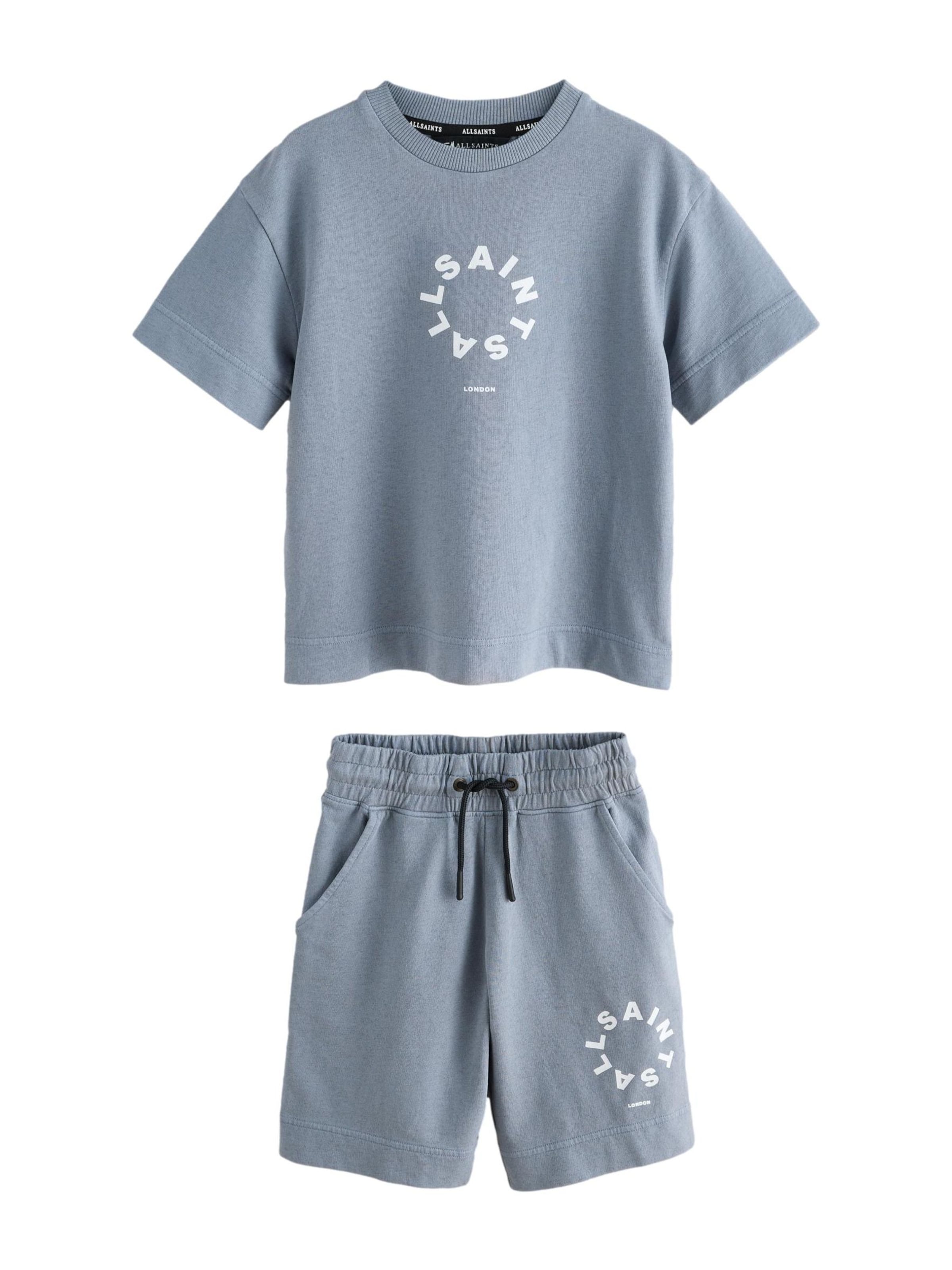 smALLSAINTS Set 'Tierra' in Blauw: voorkant