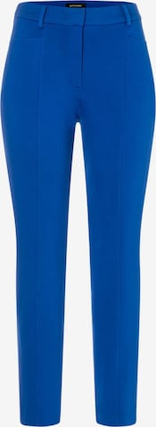 MORE & MORE Slimfit Broek in Blauw: voorkant