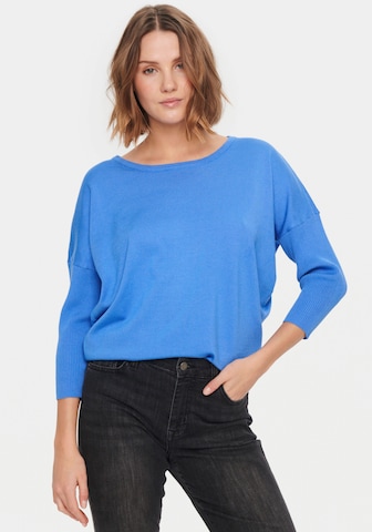 SAINT TROPEZ Pullover in Blau: predná strana