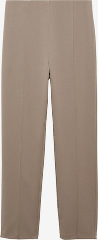 MANGO Regular Pantalon in Bruin: voorkant