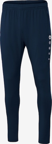 JAKO Regular Workout Pants in Blue: front