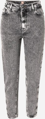 BOSS Orange Tapered Jeans in Grey: front