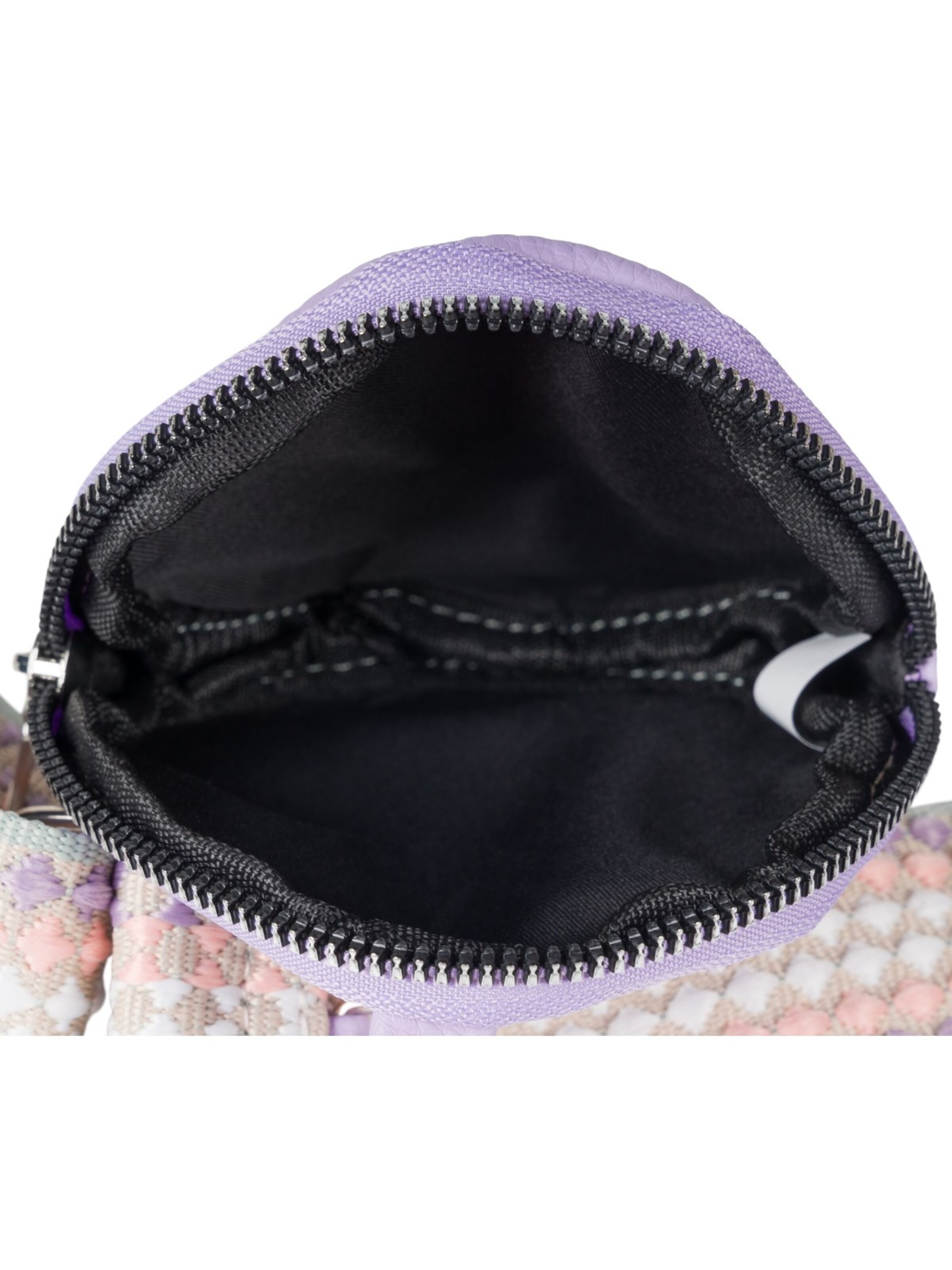 styleBREAKER Taschenzubehör 'Breiter Wechsel Taschengurt Pünktchen mit Börse'‌‌‌‌‌‌‌‌‌ in Lila