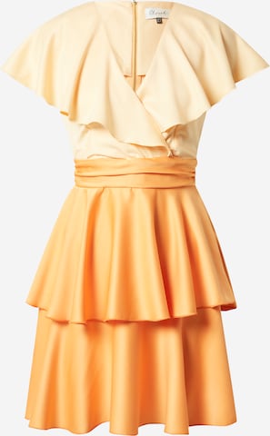 Closet London Dress in Orange: front
