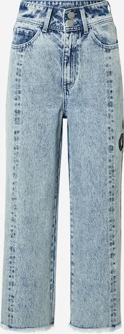 ABOUT YOU x INNA Wide leg Jeans 'Lou' in Blue: front