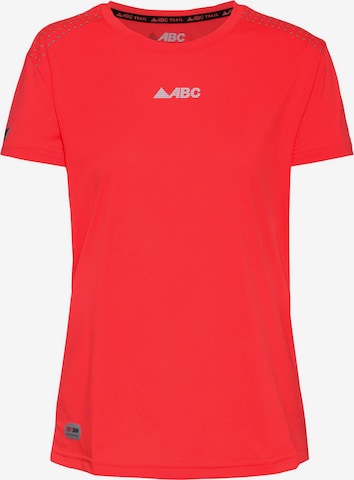 ABC Funktionsshirt in Rot: Vorderseite