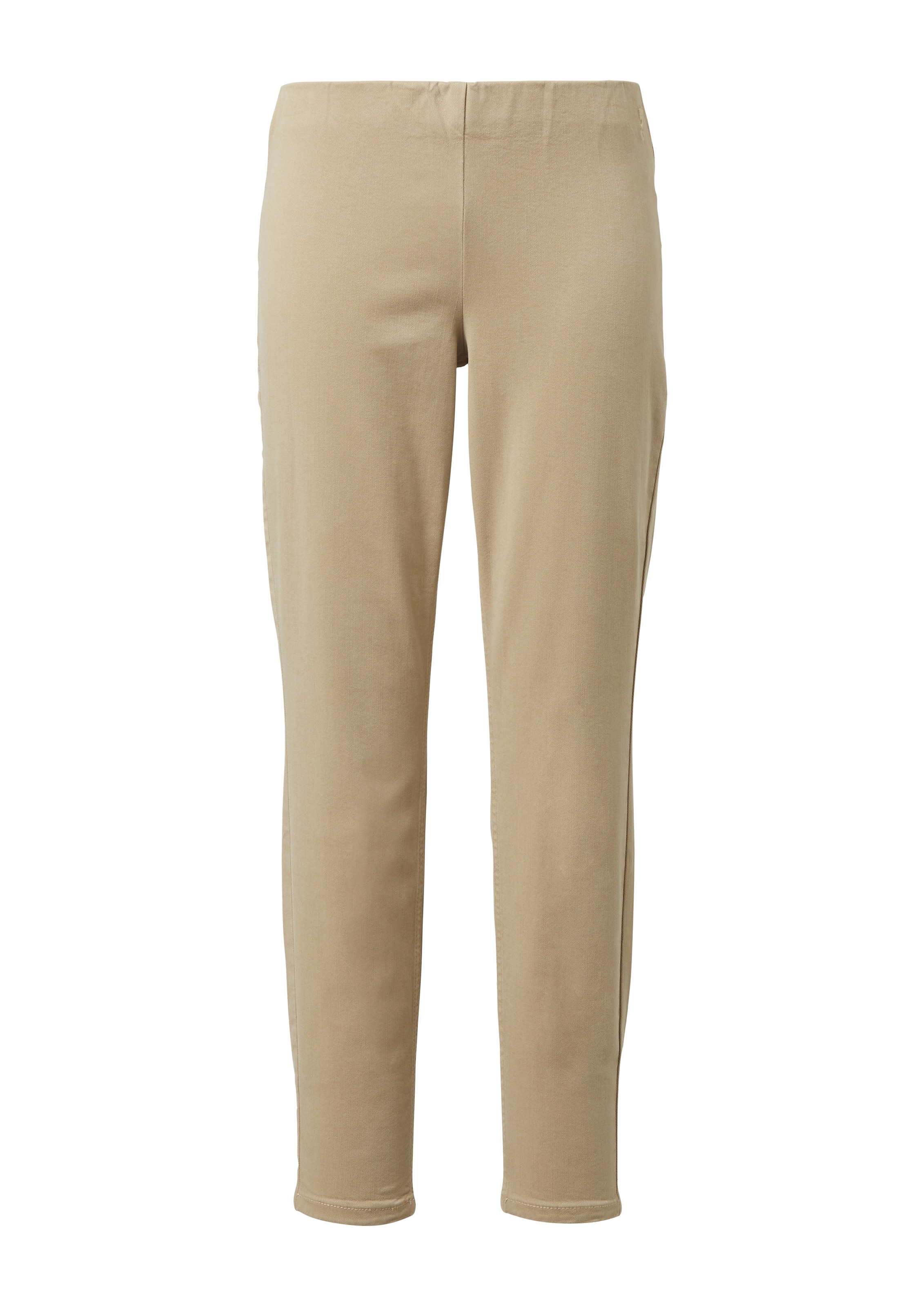 comma casual identity Skinny Παντελόνι σε μπεζ: μπροστά