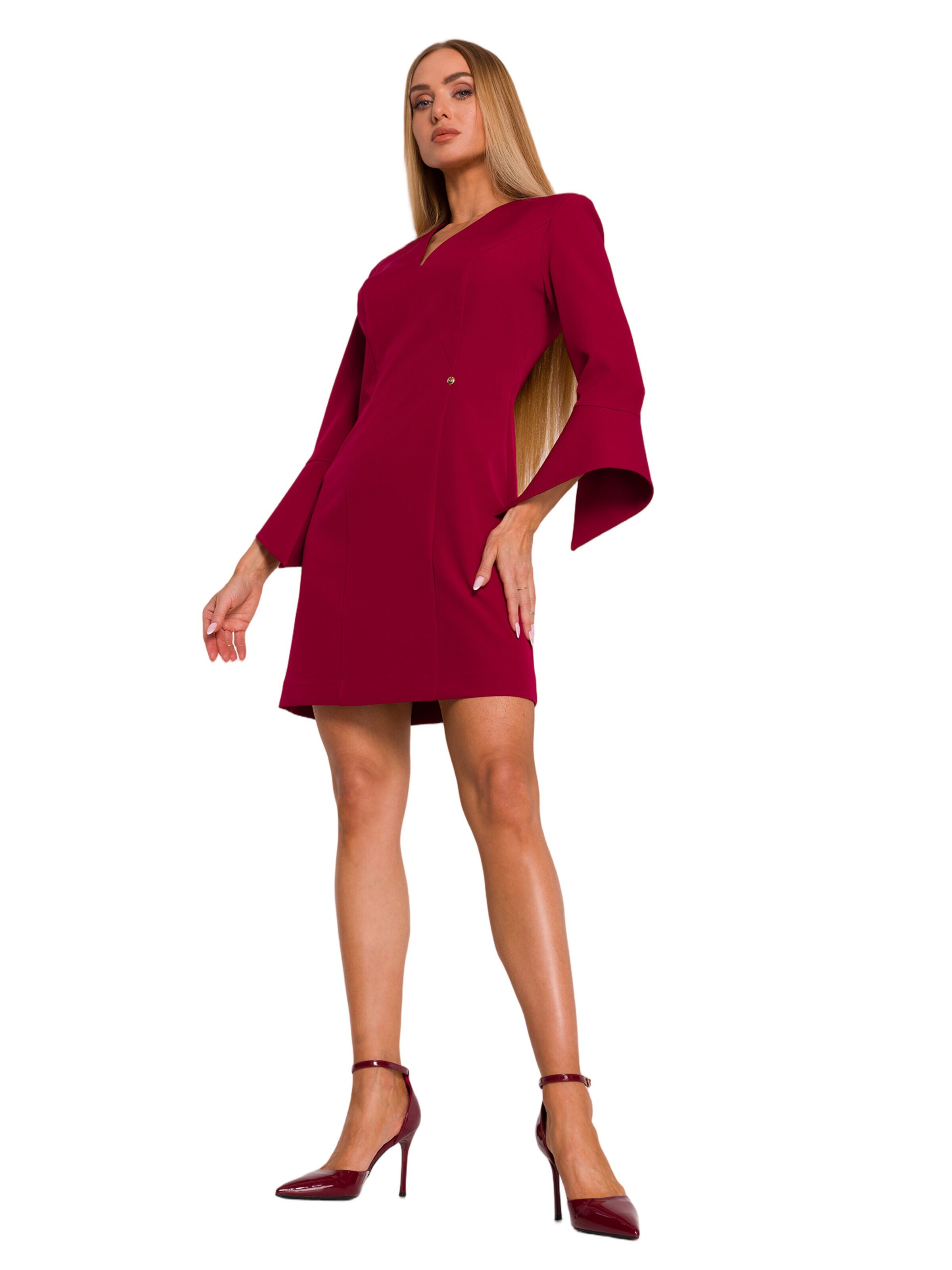 Rochie 'Sukienka z szerokimi mankietami' de la made of emotion pe roșu