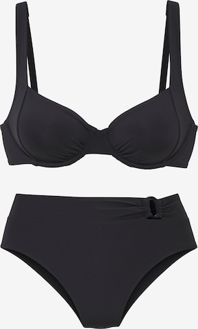 LASCANA Bustier Bikini värissä musta: etupuoli