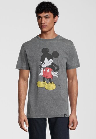 Recovered Shirt 'Disney Mickey Mouse Madface' in Grey: front
