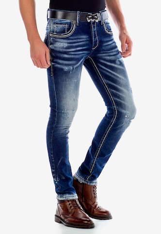 CIPO & BAXX Slimfit Jeans 'Apex' in Blauw