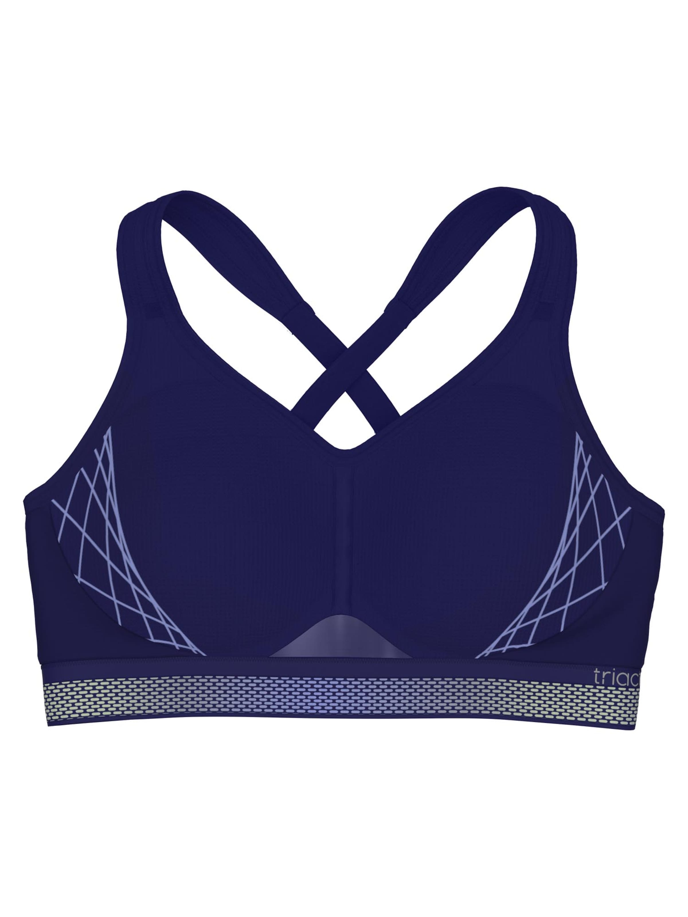 Triumph Triaction Bralette Bra 'Triaction Cardio Flow' in Blue