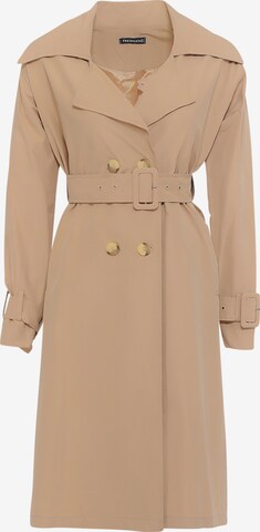 Manteau mi-saison 'Zelina' FRESHLIONS en beige : devant