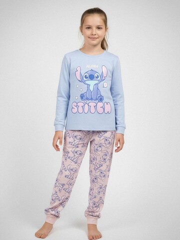 Cerdá Pajamas 'Kinder Langarm-Pyjama Single Jersey – Stitch' in Blue: front