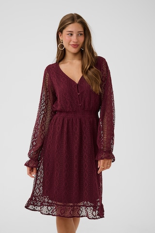 Cream Dress 'CRDanika' in Red: front