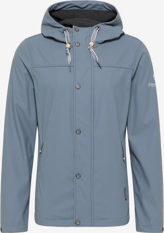 Schmuddelwedda Between-Season Jacket in Blue: front