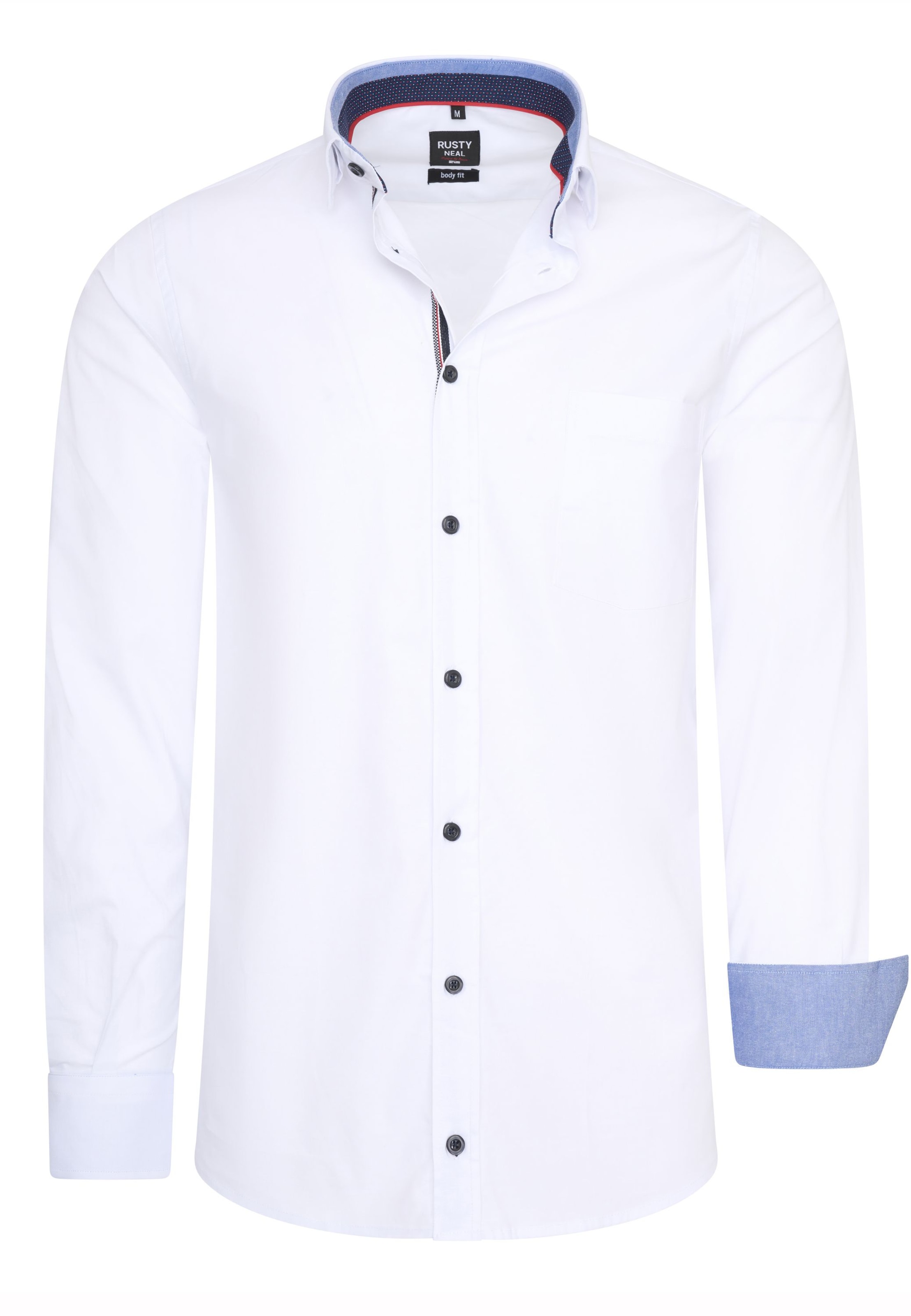 Chemise Rusty Neal en blanc : devant