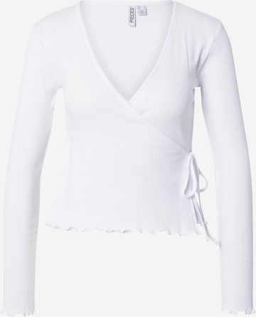 PIECES Shirts 'PCKITTE' i hvid: forside