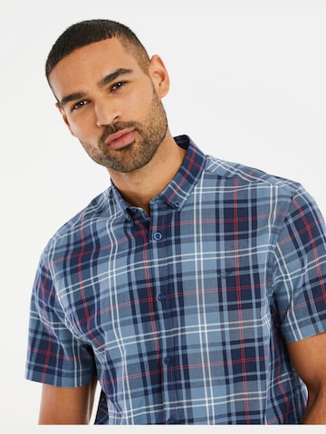 Coupe regular Chemise 'Marcello' Threadbare en bleu