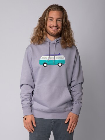 Sweat-shirt 'California Dream' Watapparel en violet : devant