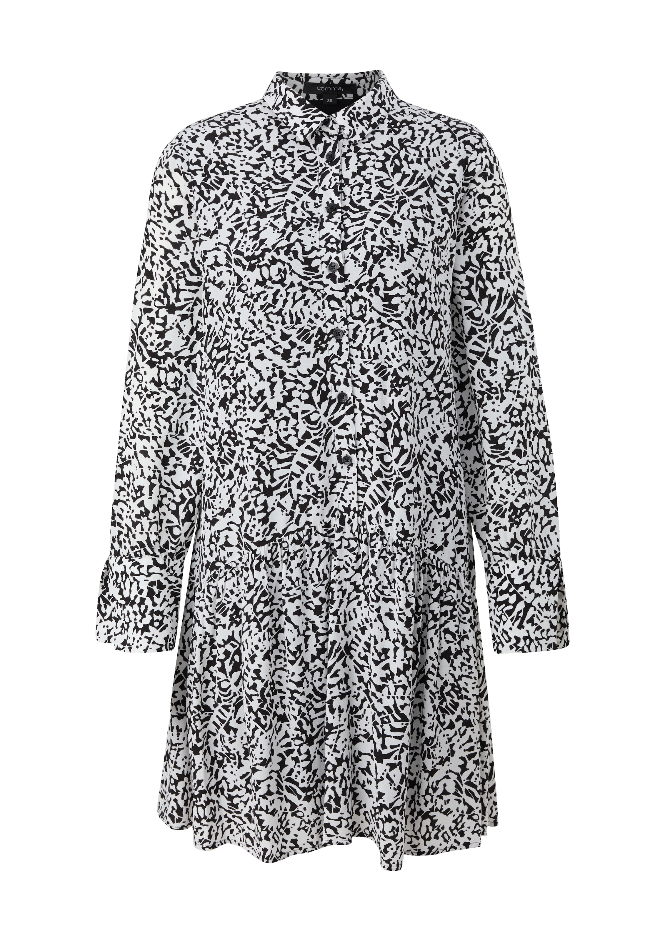 COMMA Kleid in Schwarz: Vorderseite