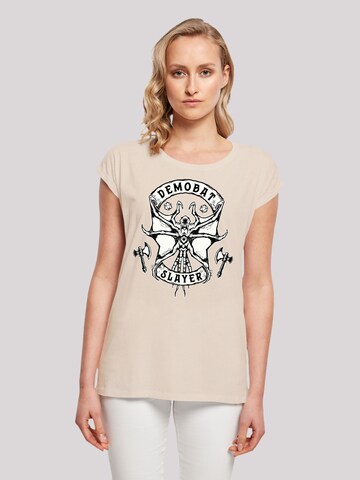 T-shirt F4NT4STIC en beige : devant