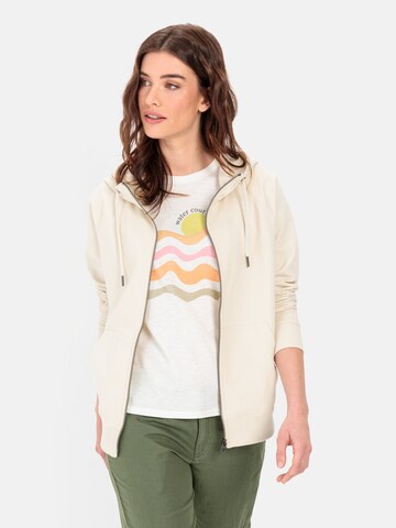 CAMEL ACTIVE Zip-Up Hoodie in Beige: front