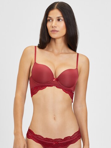 Push-up Reggiseno di s.Oliver in rosso: frontale