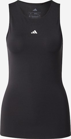 Top sportivo di ADIDAS PERFORMANCE in nero: frontale