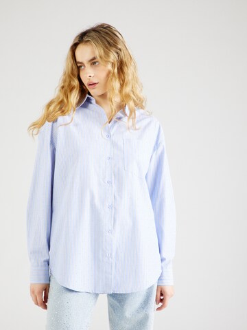 SISTERS POINT Blouse 'GILMA' in Blauw: voorkant