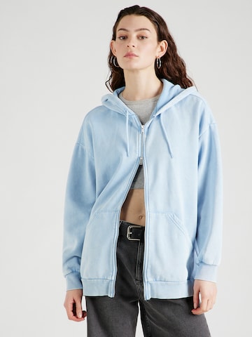 Monki Sweat jacket in Blue: front