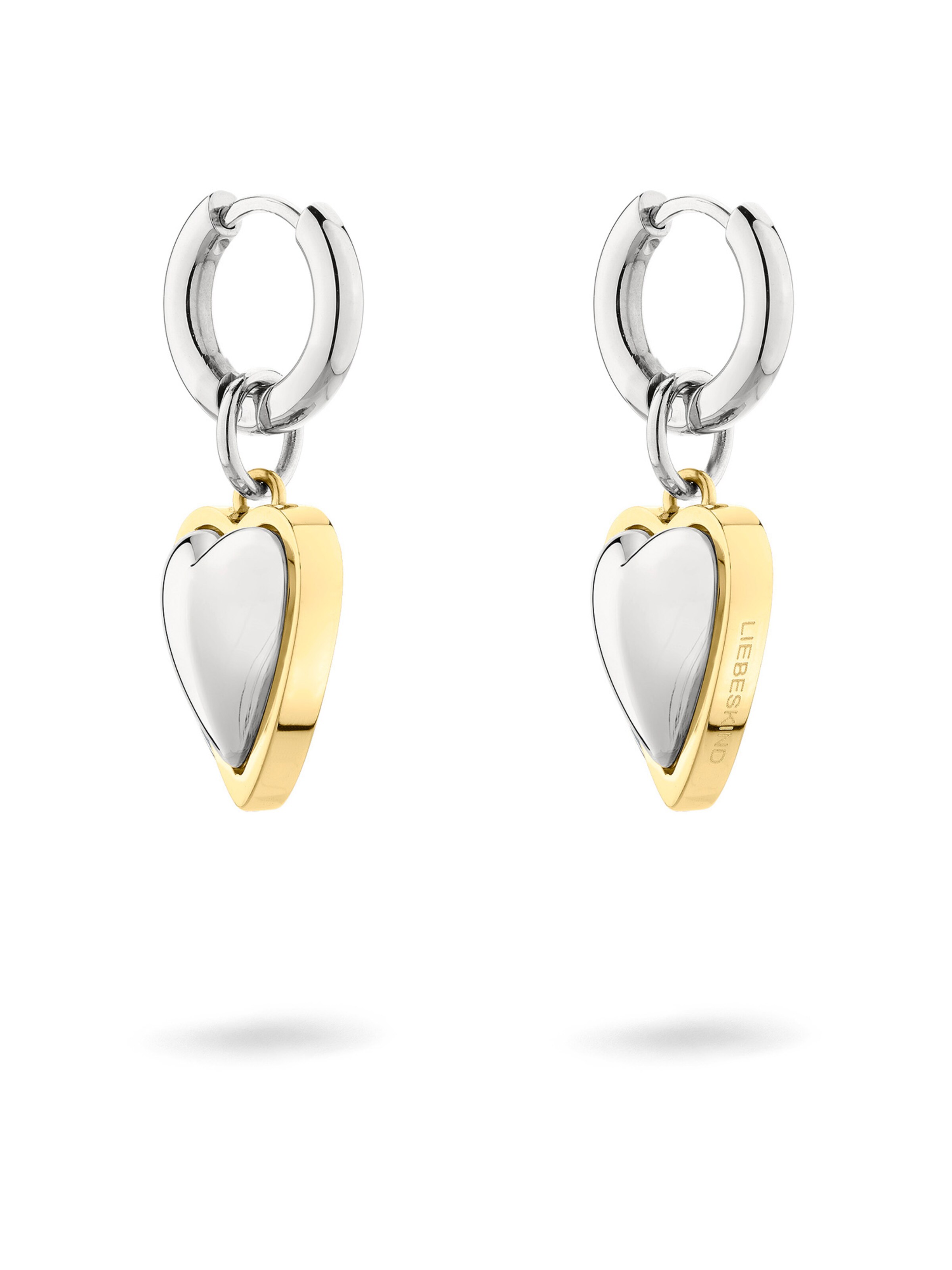 Liebeskind Berlin Earrings 'Heart' in Silver: front