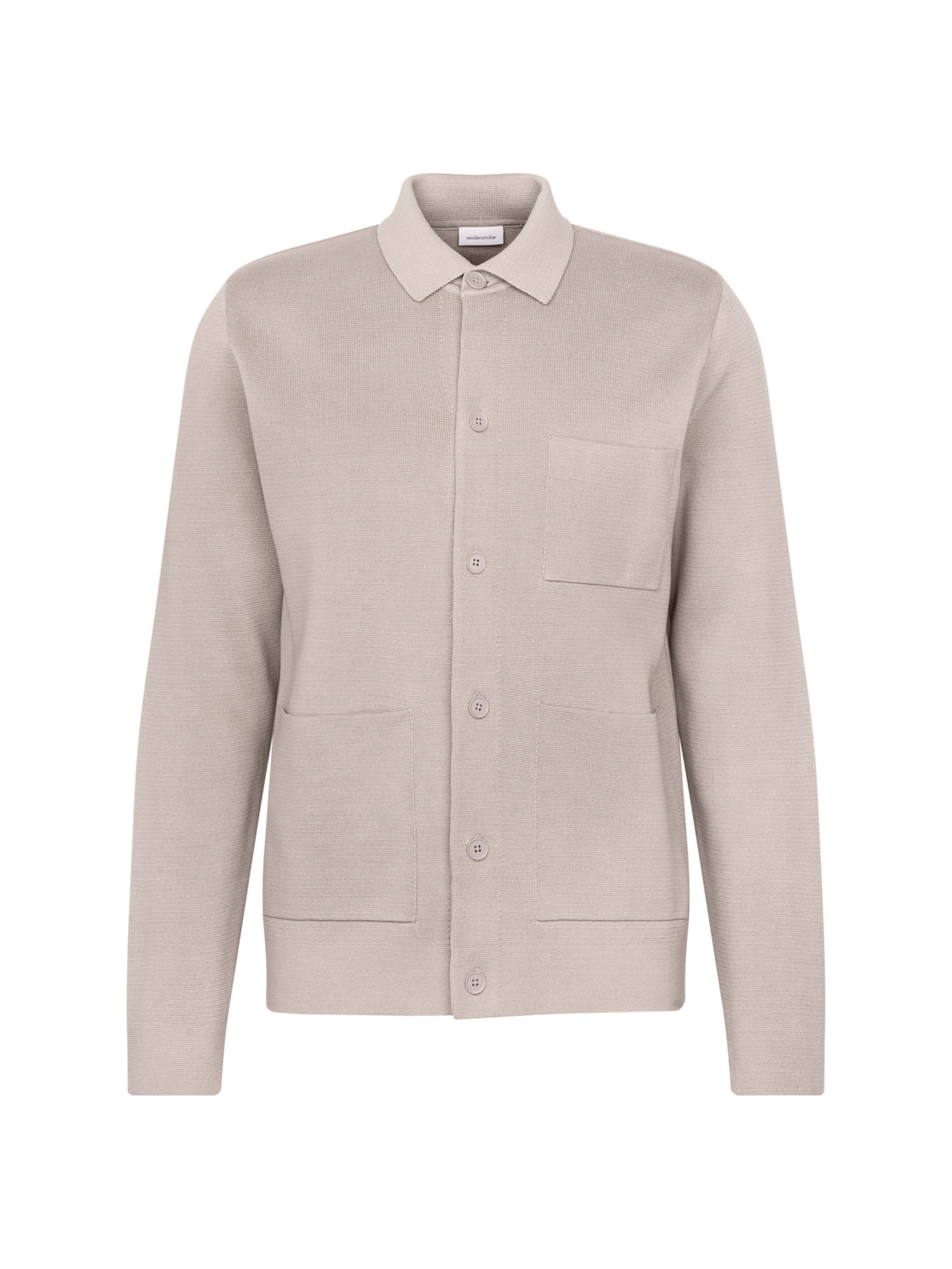 SEIDENSTICKER Knit cardigan in Beige: front