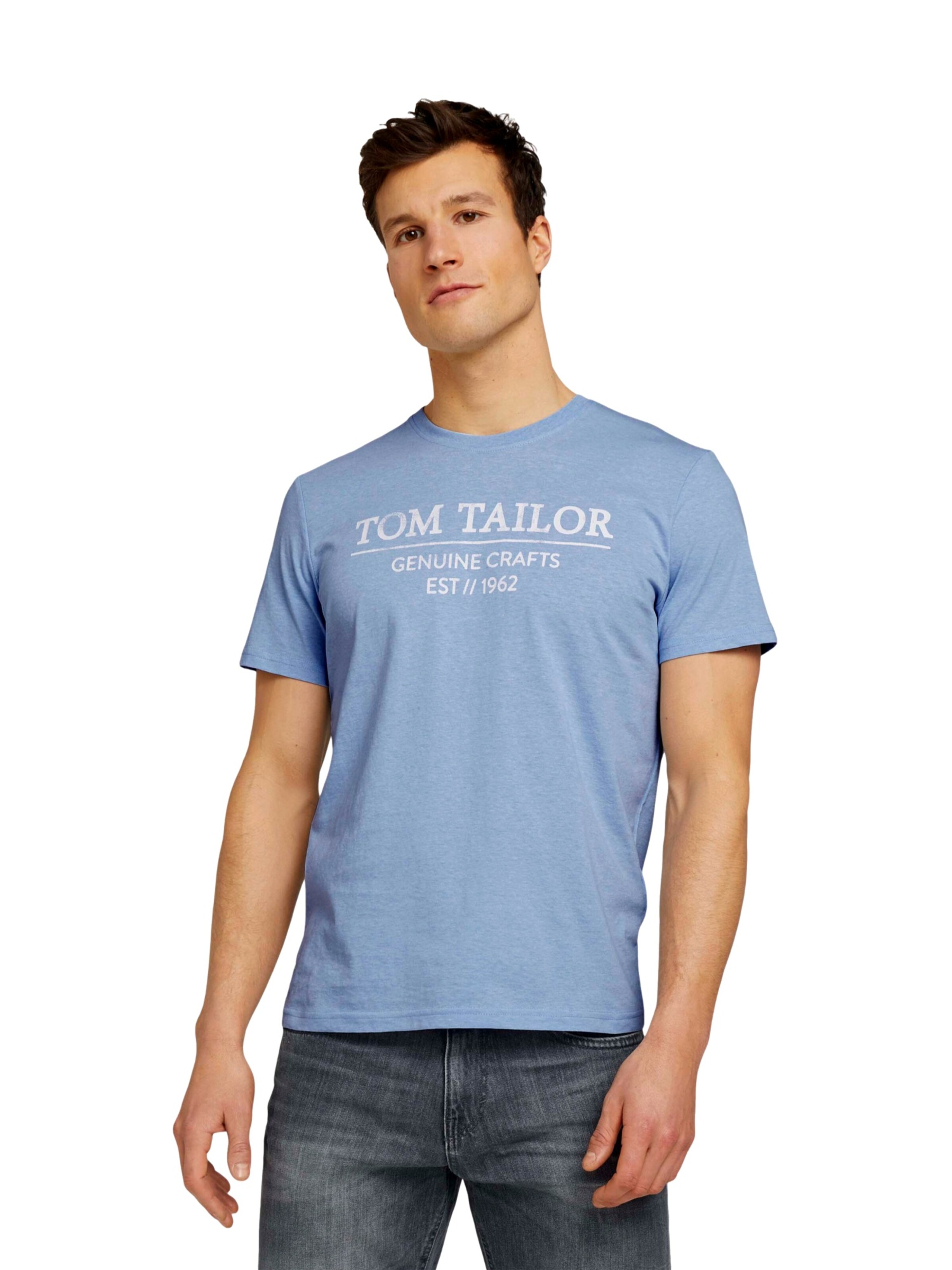 TOM TAILOR Shirt in Blue: front