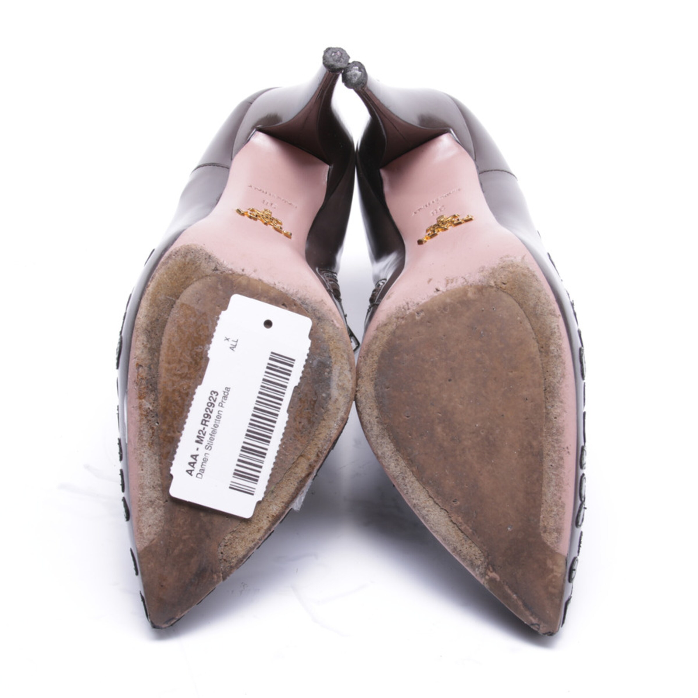 PRADA Stiefeletten 38 in Braun