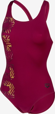 ARENA Bralette Active Swimsuit 'KIKKO PRO GRAPHIC' in Red: front