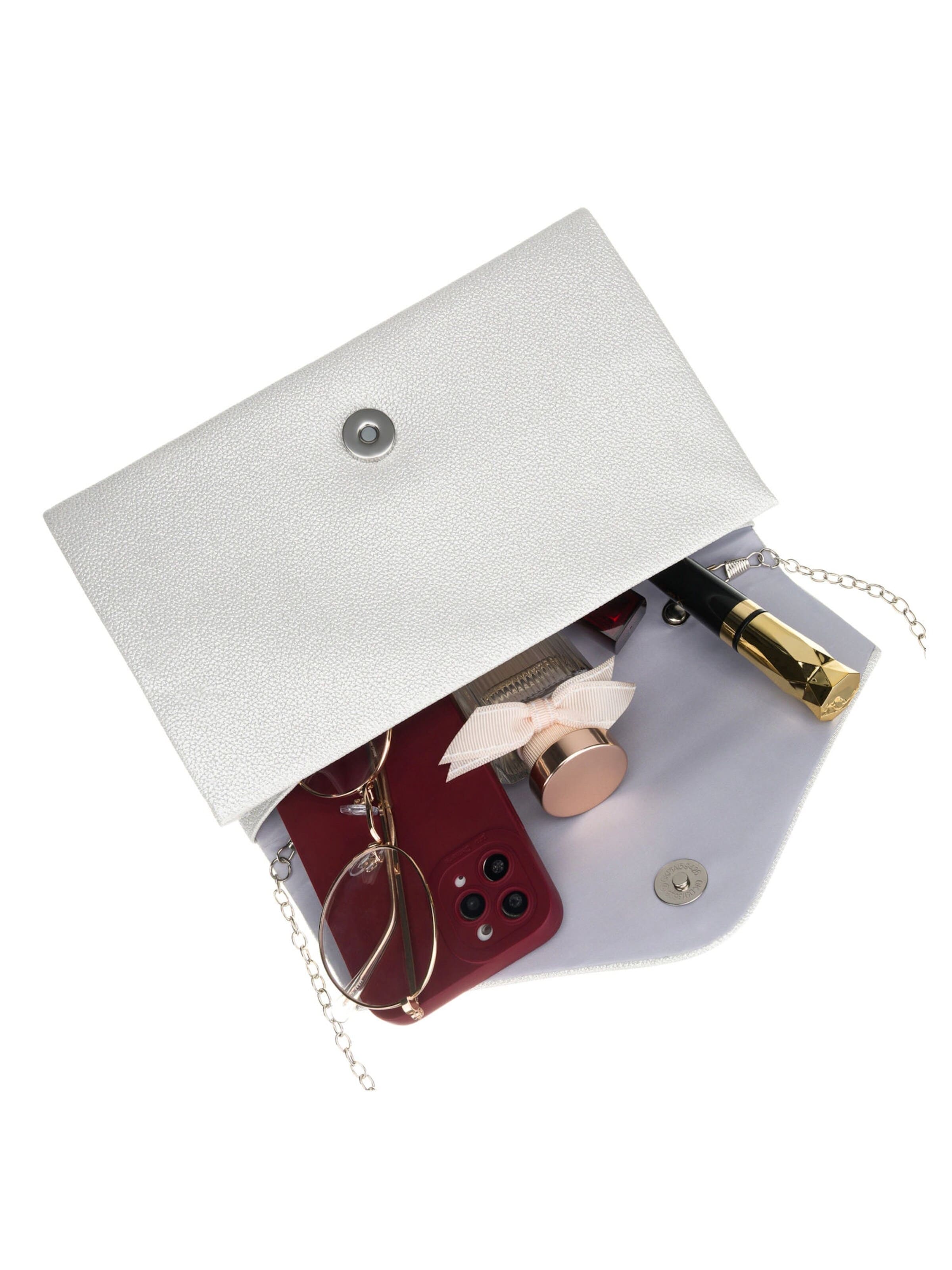 Tomshop24-7 Clutch 'Rovicky Ula' in Silver