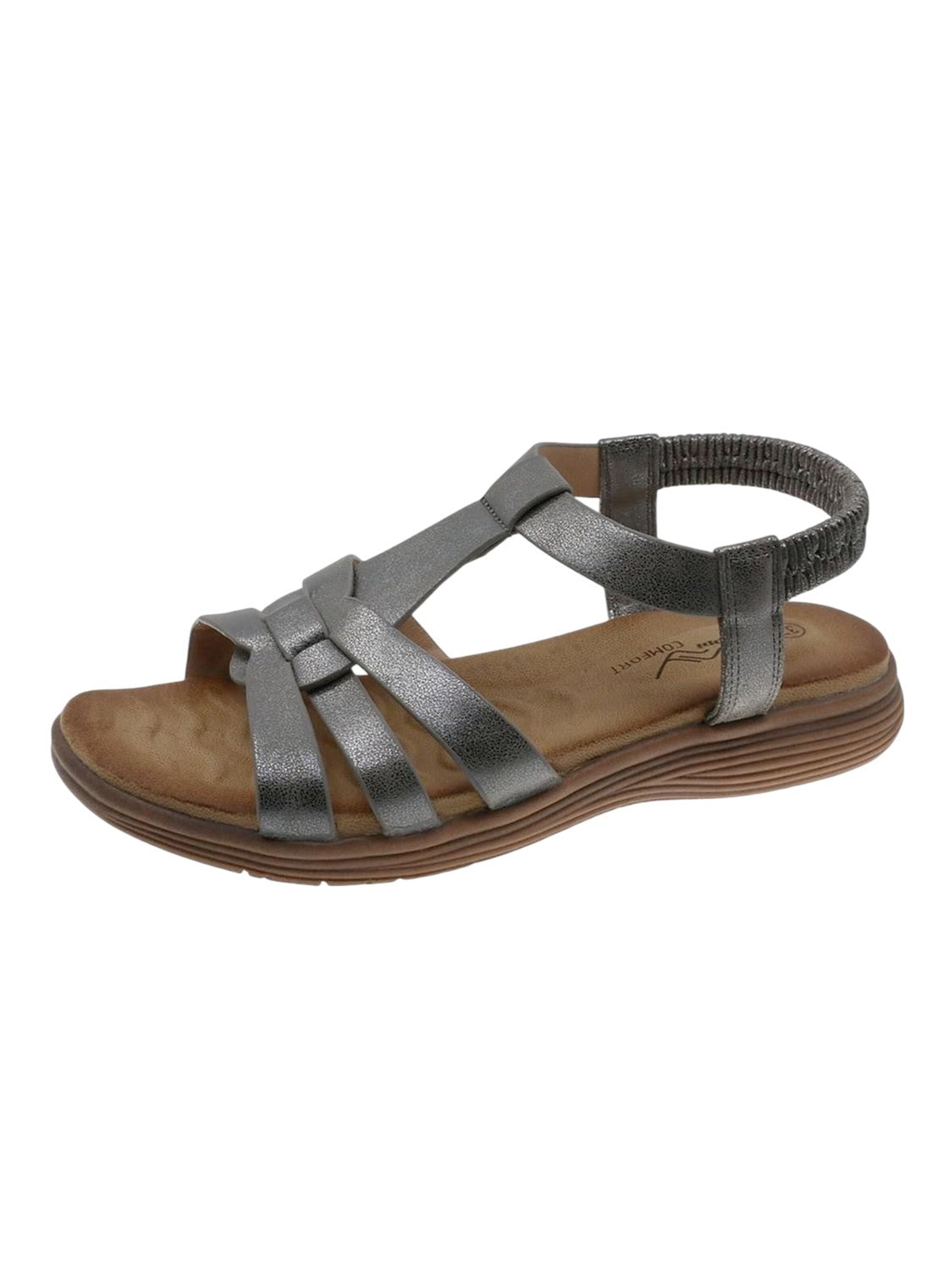 Beppi Sandale 'Casual Sandal' in Grau: Vorderseite