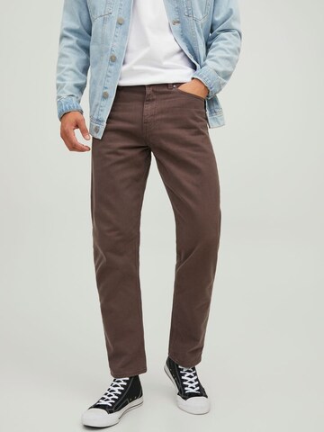 JACK & JONES - regular Vaquero 'Chris' en marrón: frente