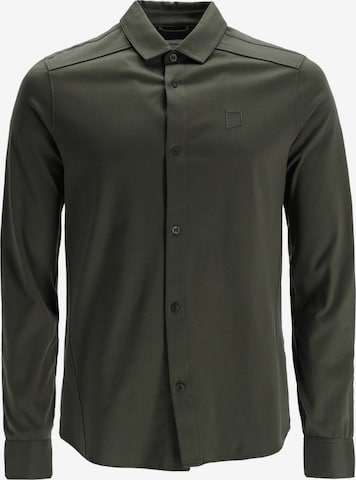 CHASIN' Slim Fit Shirt 'Archer.L Sol' in Grün: Vorderseite